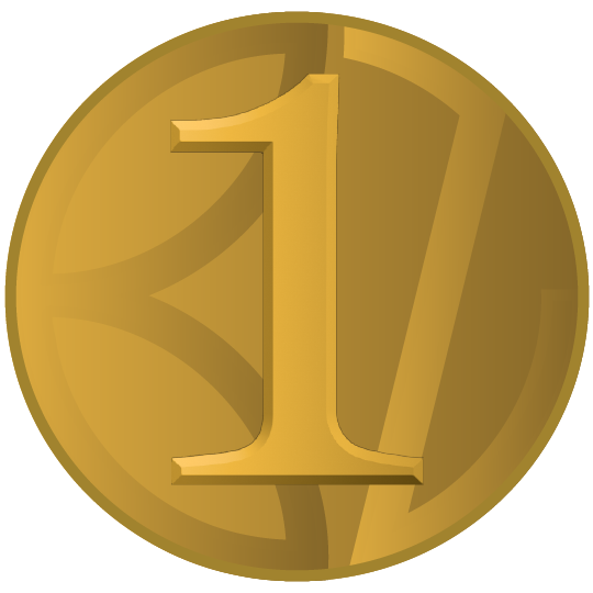 A gold coin representing a Beyond Zero high-integrity carbon credit
